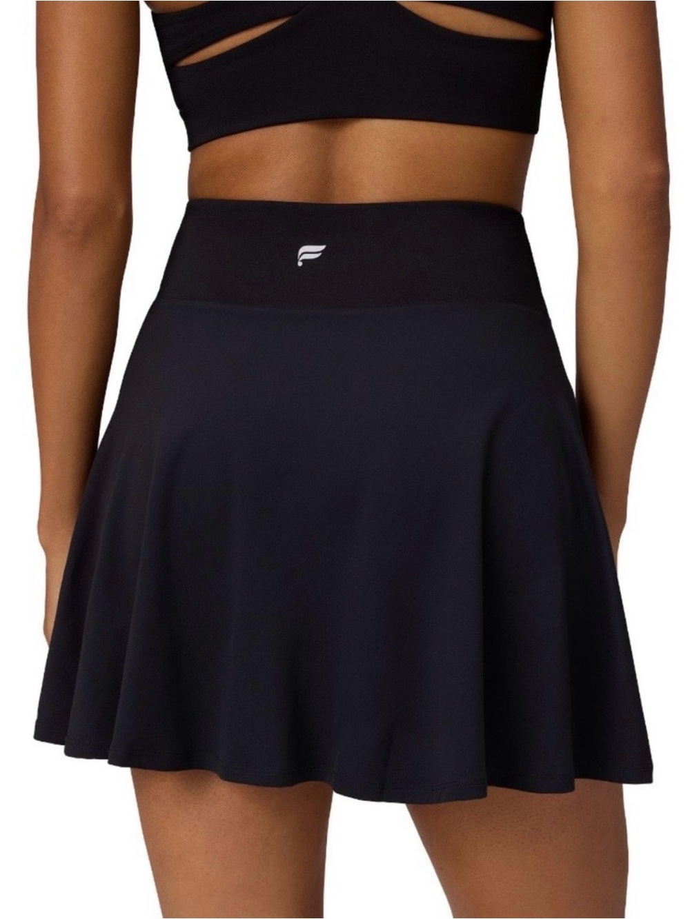 Fabletics Crossover Flounce Black Skirt Ultra Mini XS